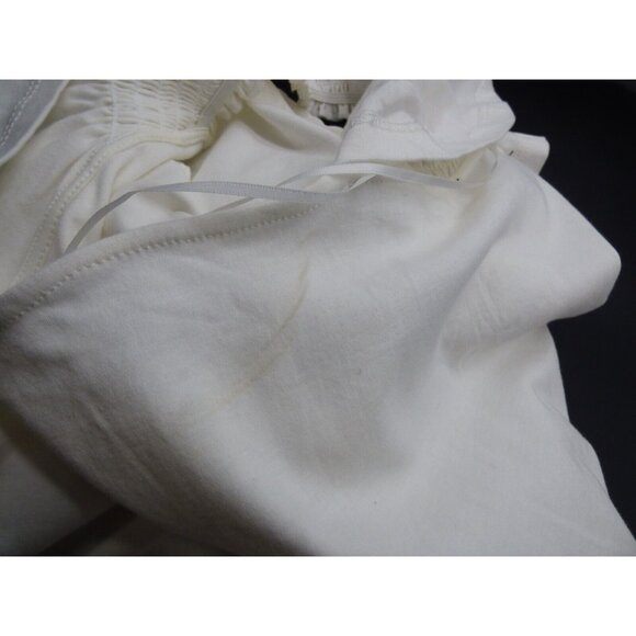 Catherine Malandrino Flutter-Sleeves Top, White, L - Picture 6 of 12